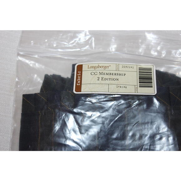 NEW Longaberger CC Membership 2 Edition Basket Liner – Blue Stripe – 2032141 - Picture 2 of 2